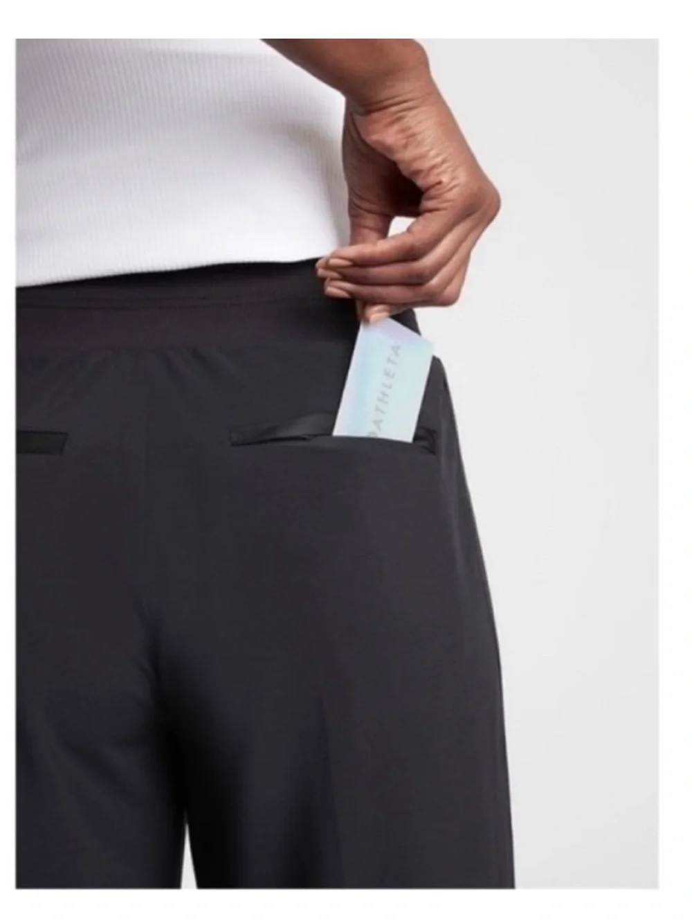 Athleta Nolita Wide-Leg Pull-On Pants in Black - Picture 4 of 7